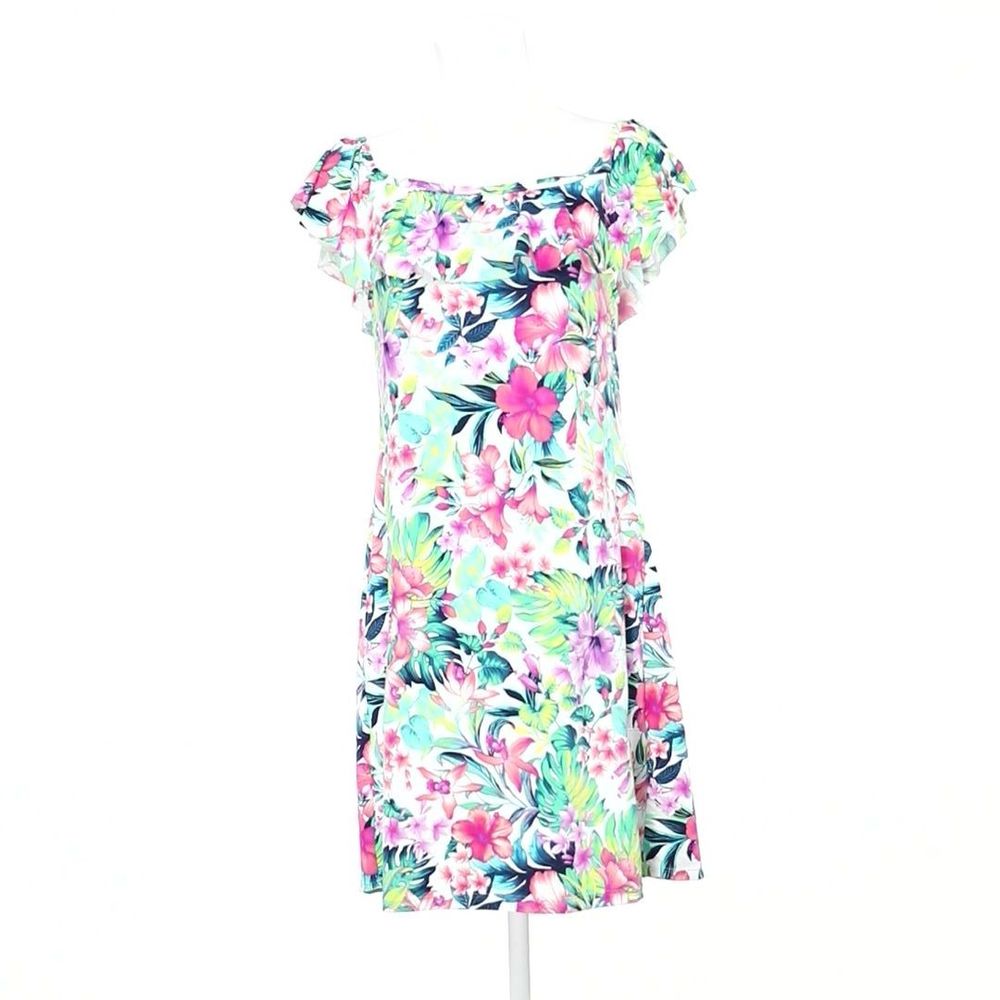Tommy Bahama Womens Dress Size:M White Green